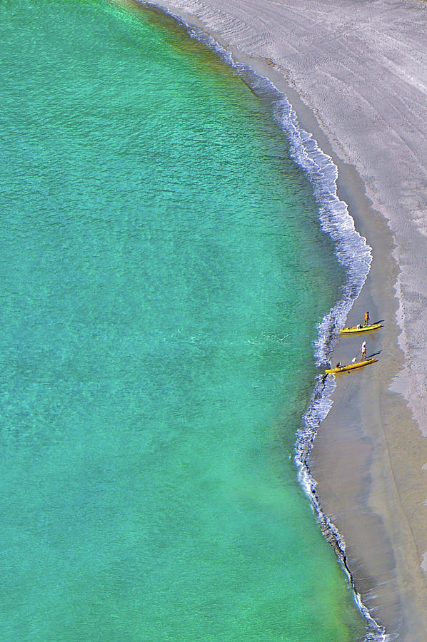 Two Yellow Kayak Boat Arrival Photograph by I Love Photo And Apple.