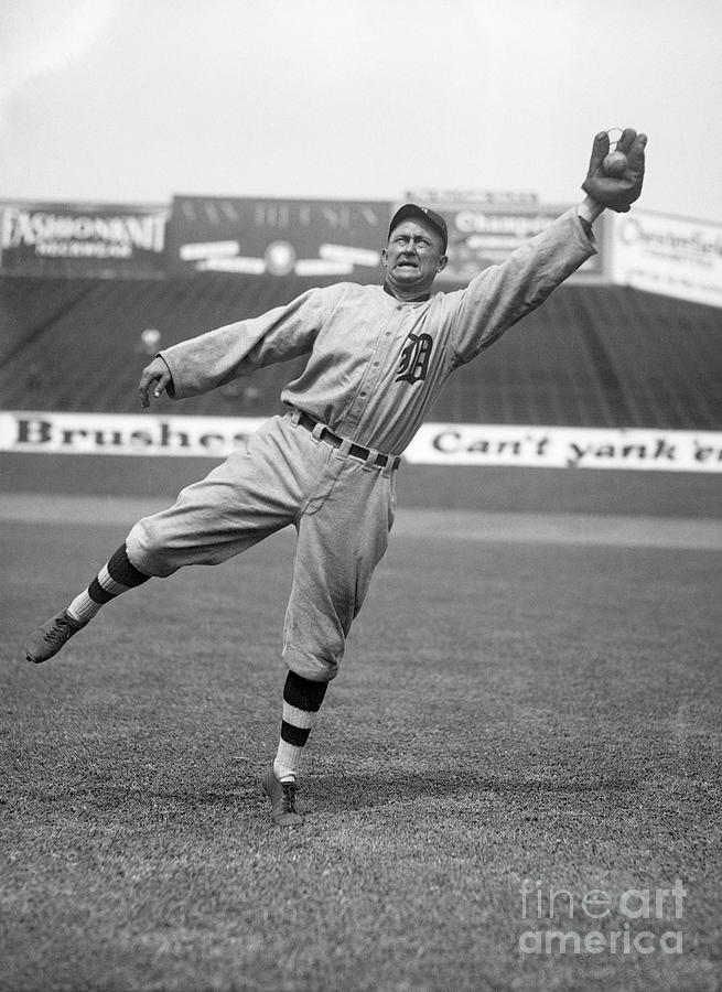 Ty Cobb Wearing Detroit Tigers Uniform by Bettmann