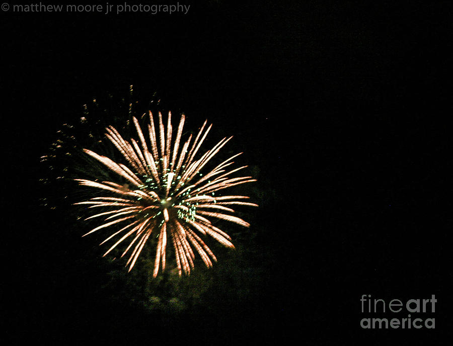 Tybee Island Fireworks 2 Photograph by Matthew Moore Jr