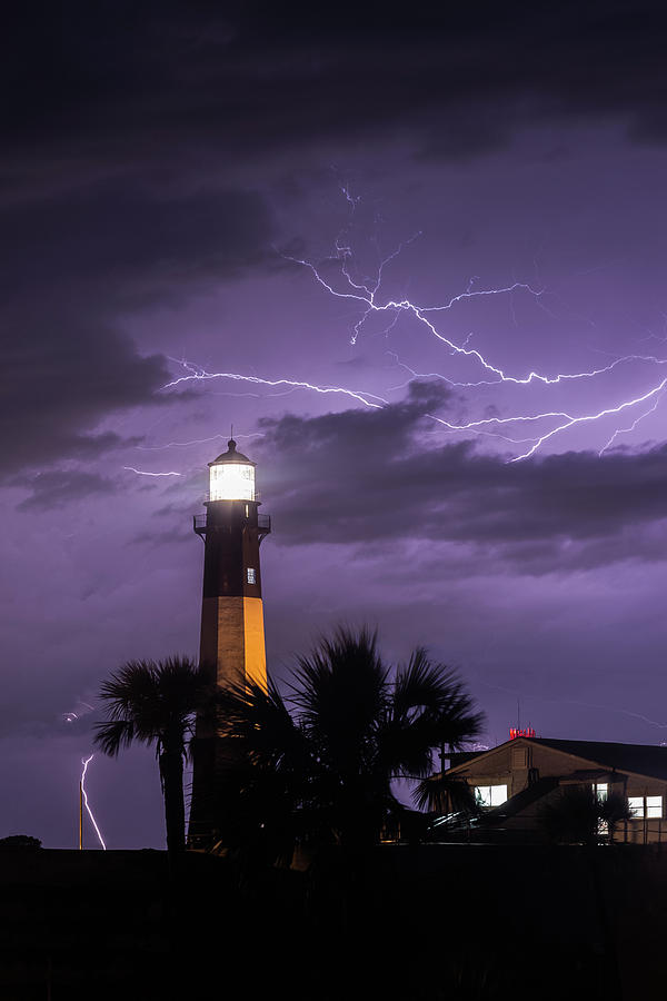 Tybee Island Lightning 3 Photograph by Joe Kopp