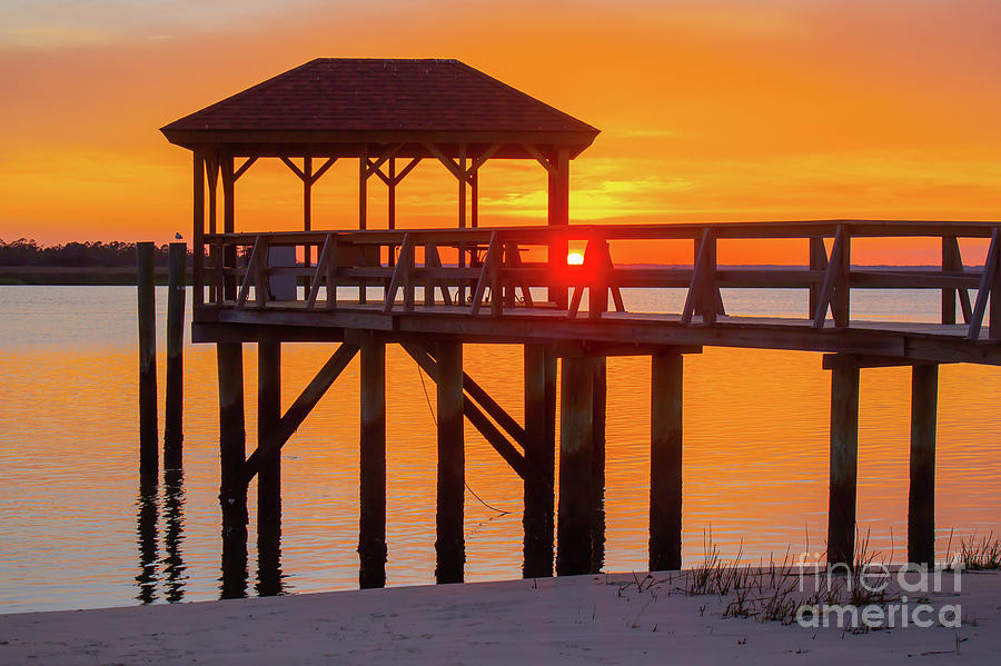 Tybee Island Sunset Photograph by Alice Mainville
