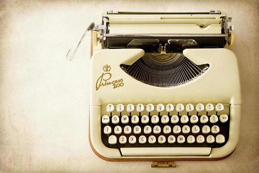 Vintage Photograph - Typewriter 4 by Jessica Rogers