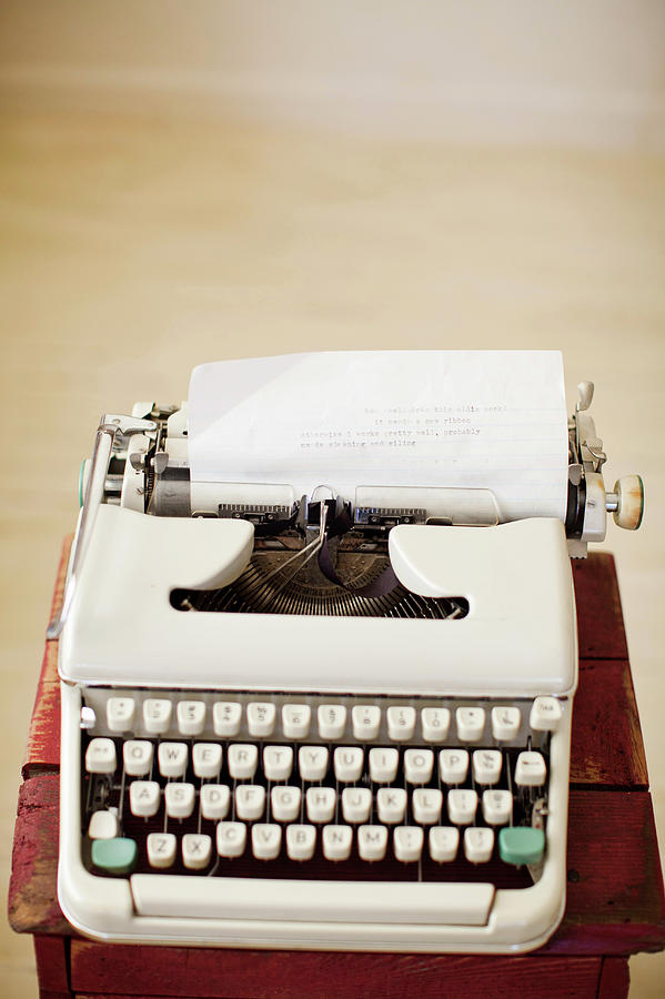 Typewriter Photograph by Ae Pictures Inc.
