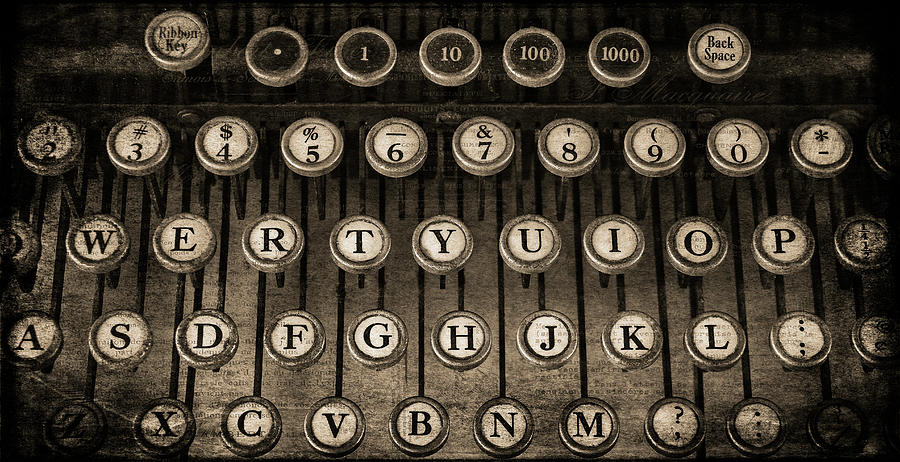 Typewriter Keys 2 Photograph by Cindi Ressler