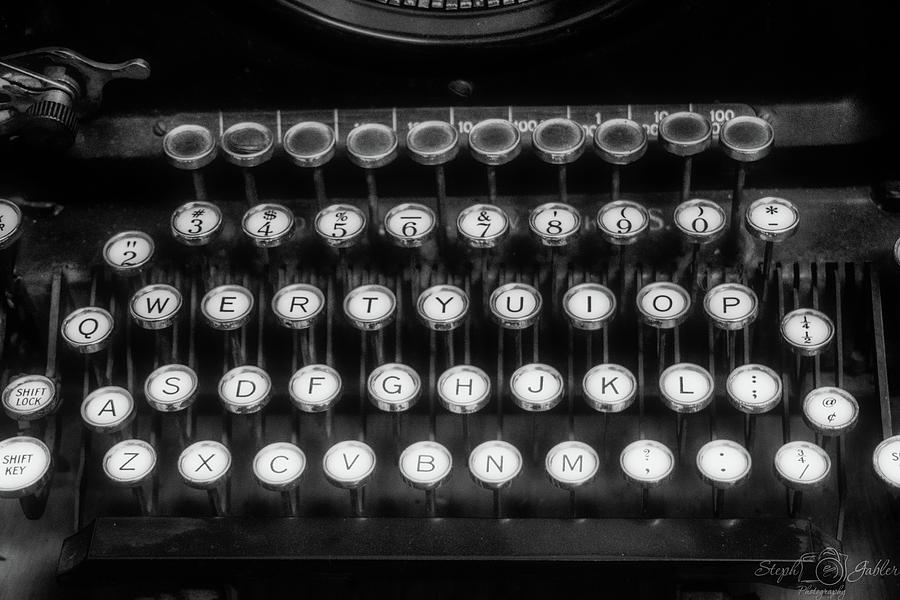 Typewriter Photograph by Steph Gabler