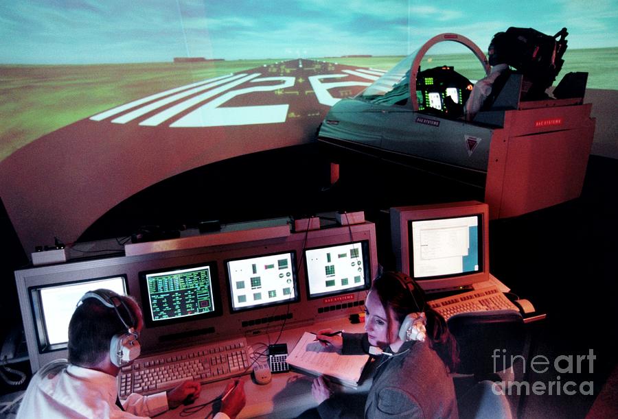 Typhoon Fighter Plane Simulator Photograph by Chris Sattlberger/science Photo Library