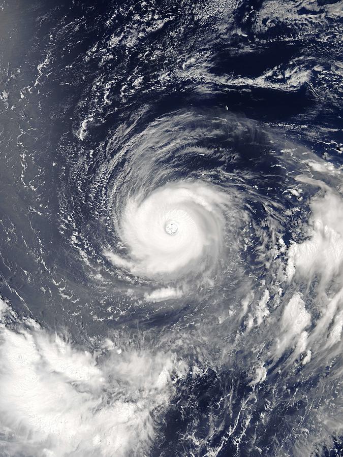 Typhoon Noru at peak intensity and displaying annular characteristics on July 31, 2017 Painting by Celestial Images