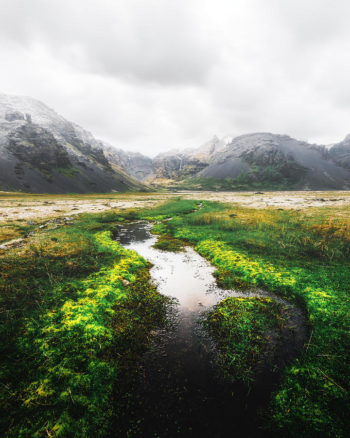 Nature Photograph - Typical Iceland Landscape by Ivan Kmit