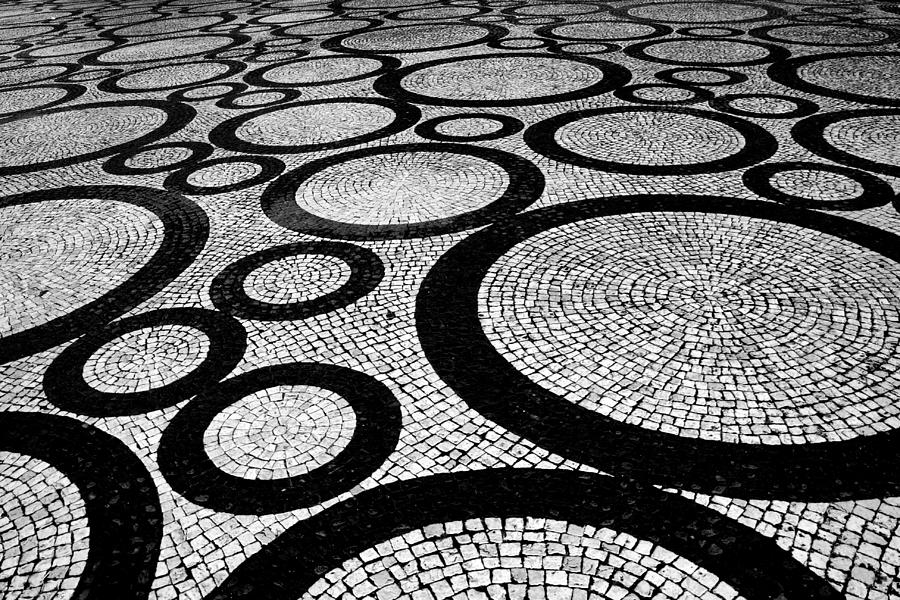 Typical Portuguese Pavement, Aveiro Photograph by Jose A. Da Costa