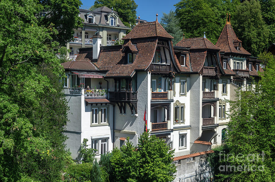 typical urban houses in Bern Photograph by Michelle Meenawong