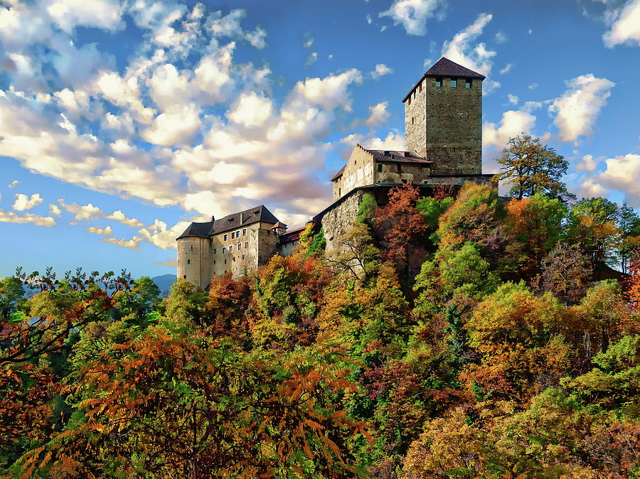 Tyrol Castle in Autumn by Anthony Dezenzio Tyrol Castle in Autumn by Anthony Dezenzio