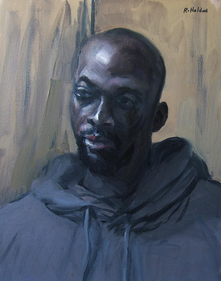 Tyrone in Hoodie Painting by Robert Holden - Fine Art America