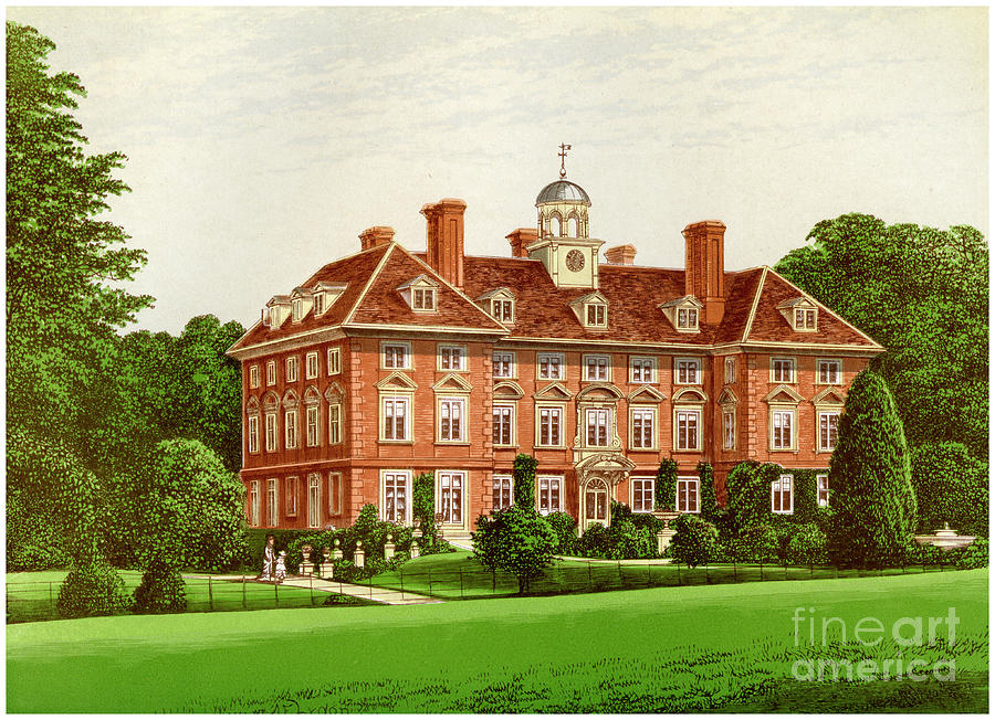 Tyttenhanger Park, Hertfordshire, Home Drawing by Print Collector