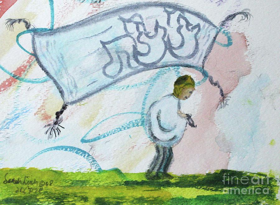 Tzitzit Painting by Hebrewletters Sl
