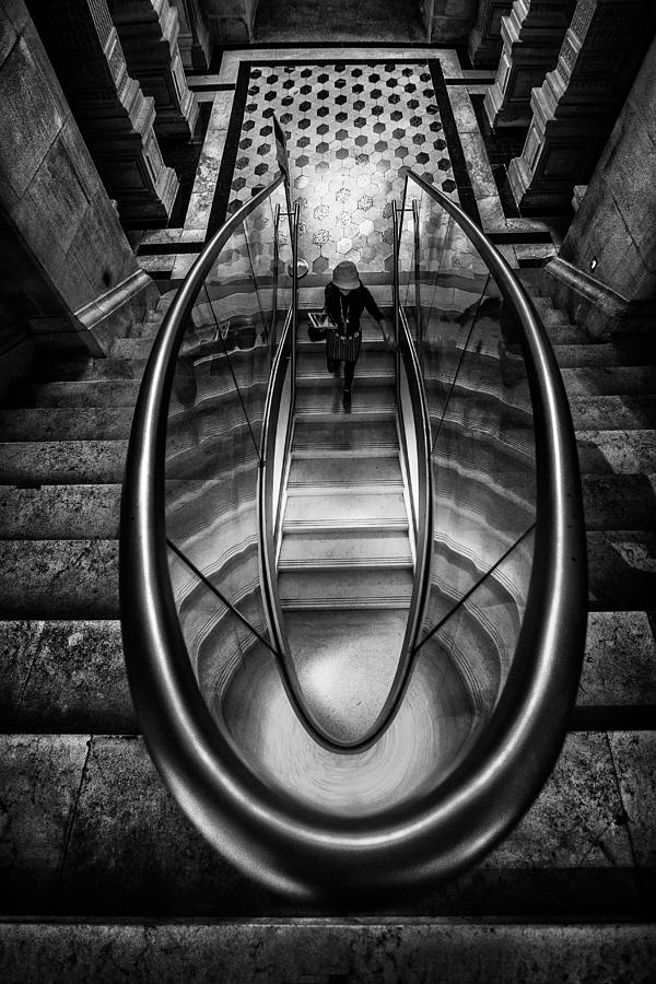 Architecture Photograph - U ... Entrance by Martin Cekada