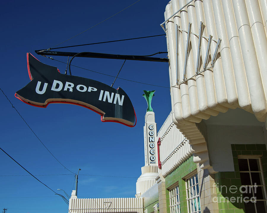 Sign Photograph - U Drop Inn by Stephen Whalen