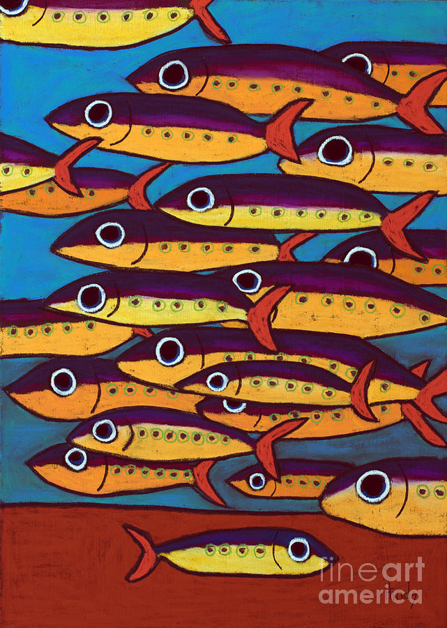 Fish Painting - U B U by David Hinds