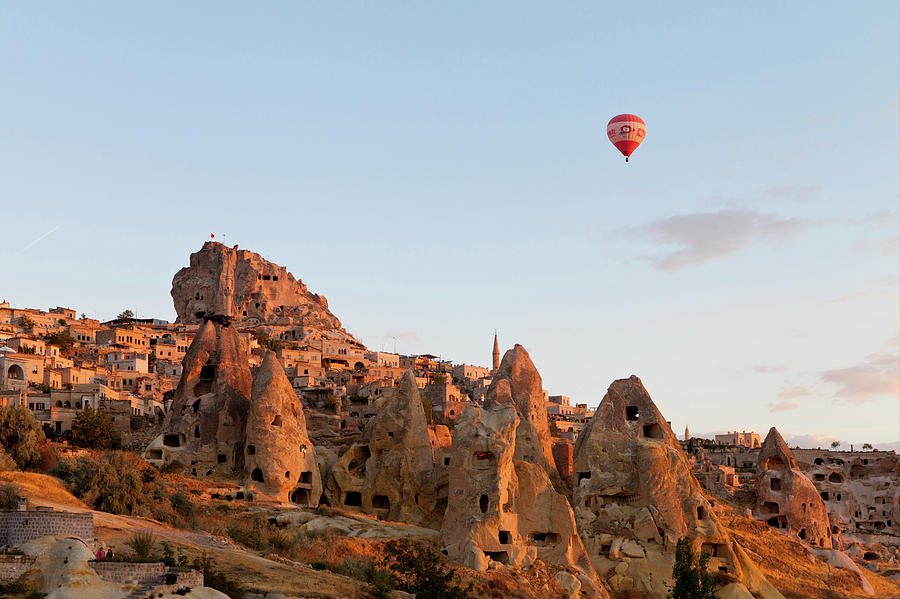 Uchisar City, Cappadocia, Turkey Digital Art by Kav Dadfar