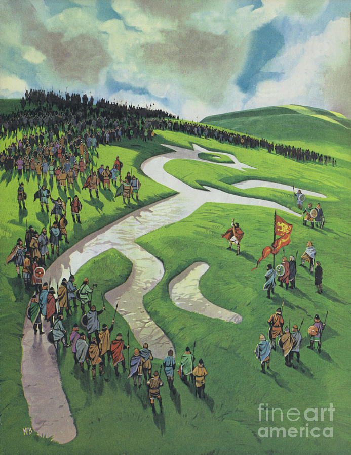 Uffington White Horse Painting by Angus McBride