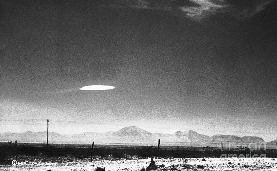 Ufo Flying Over New Mexico Photograph by Bettmann