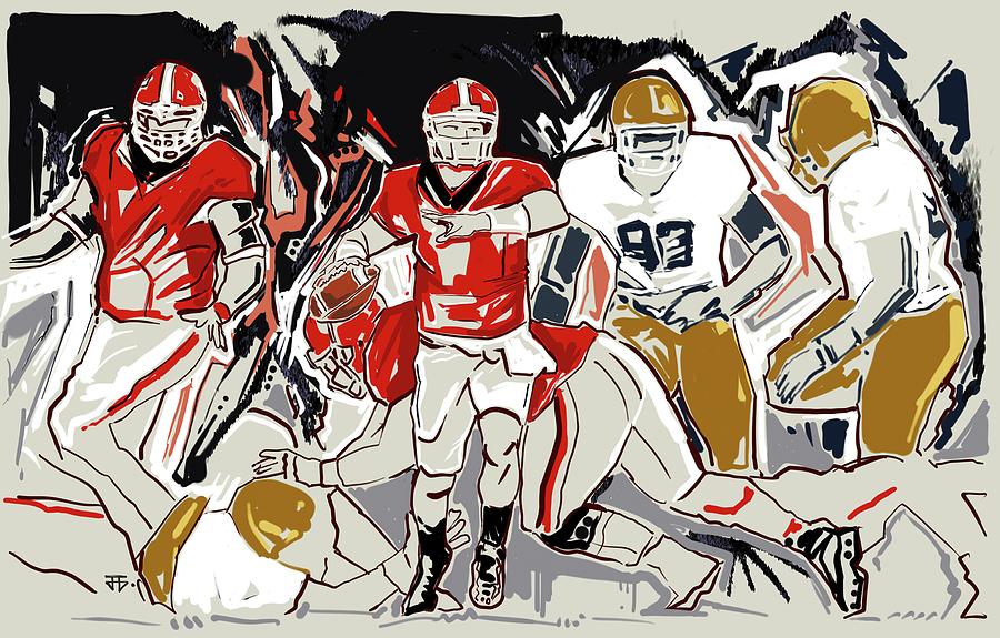 UGA Notre Dame Painting by John Gholson