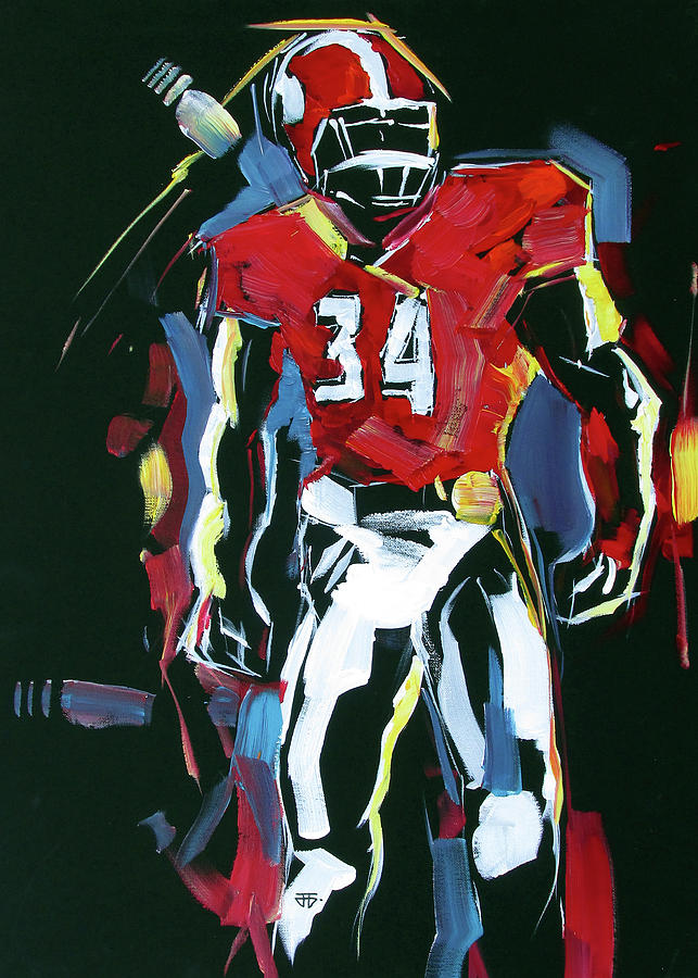 UGA number 34 Painting by John Gholson