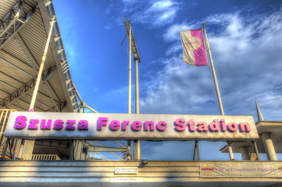  Ujpest Football Stadium  Photograph by David Pyatt