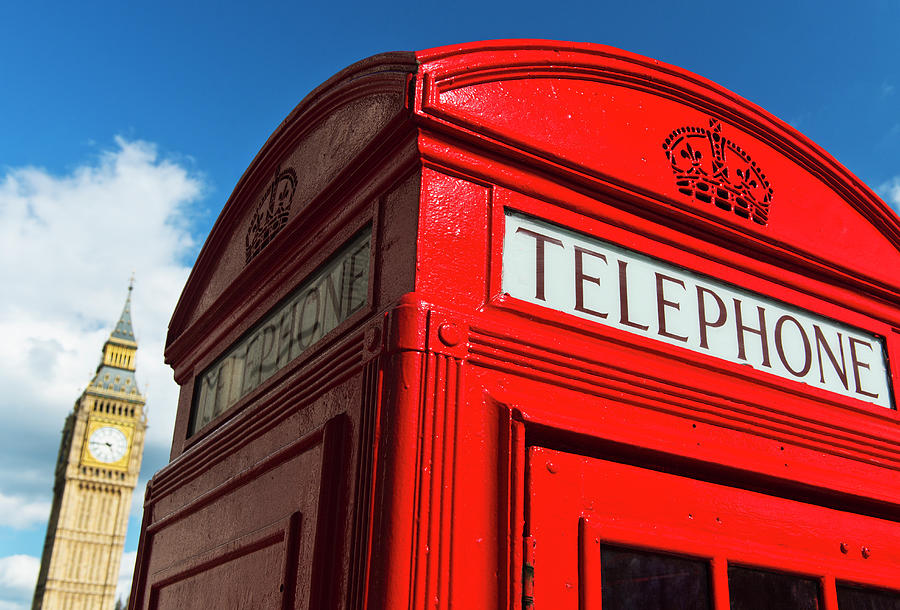 Uk, England, London, Red Telephone Photograph by Tetra Images