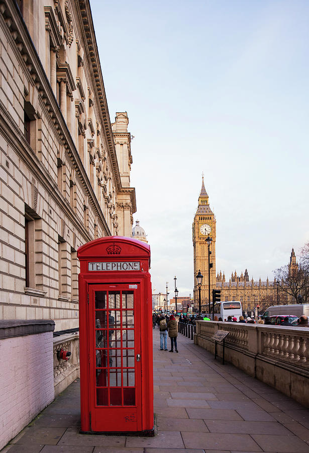 Uk, London, Big Ben, Telephone Box Digital Art by Ben Pipe | Fine Art ...