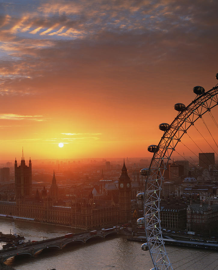 Uk, London, Millennium Wheel And Photograph by Travelpix Ltd