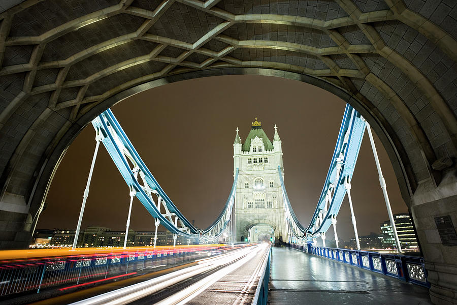 Uk, London, Tower Bridge, Thames River Photograph by Jorg Greuel