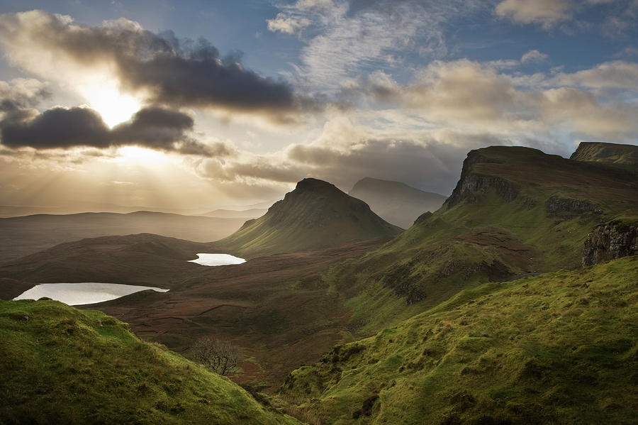 Uk, Scotland, Isle Of Skye, Quirang Photograph by Travelpix Ltd