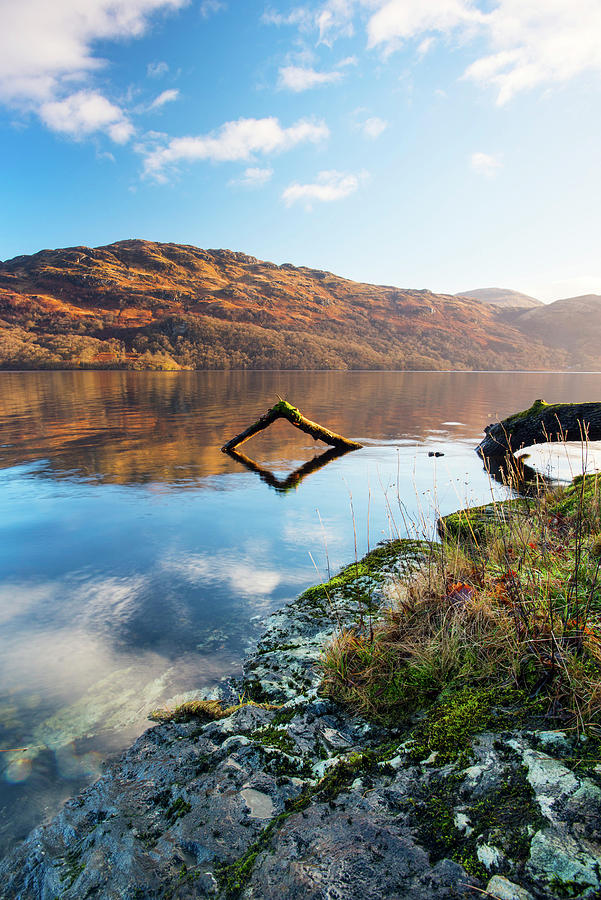 Uk, Scotland, Loch Lomond Digital Art by Jordan Banks