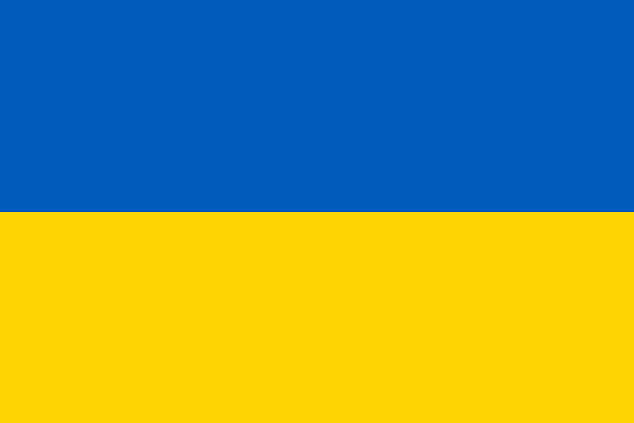 Ukraine Painting by Flags