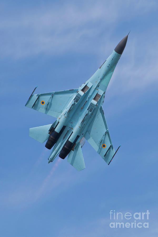 Ukrainian Air Force Su-27 Flanker Photograph by Timm Ziegenthaler/stocktrek Images