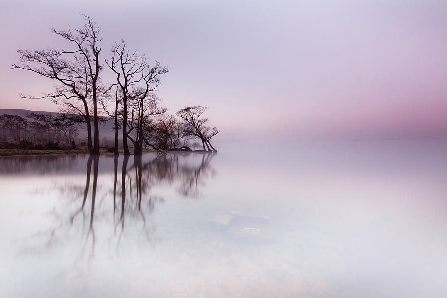 Ullswater Mist at Sunrise Photograph by Anita Nicholson