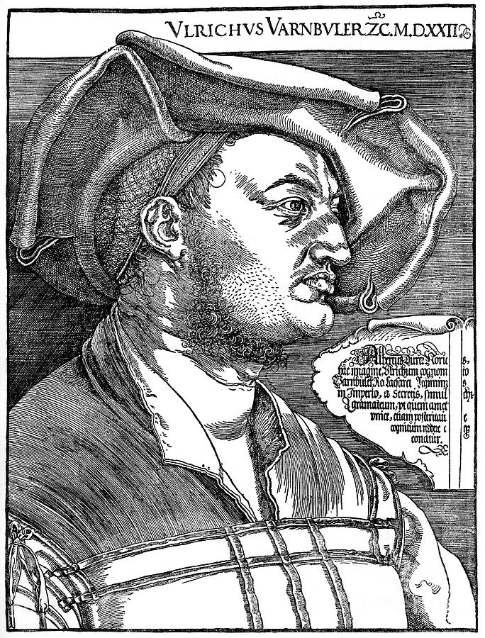 Ulrich Varnbüler, 1522, 1936. Artist Drawing by Print Collector