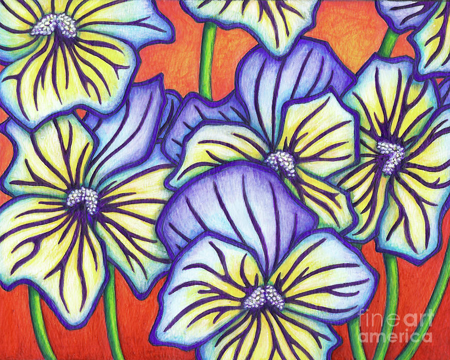 Ultima Morpho Pansy Painting by Amy E Fraser