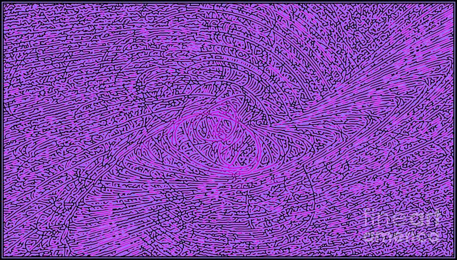 Pattern Digital Art - Ultraviolet Dervish by Doug Morgan
