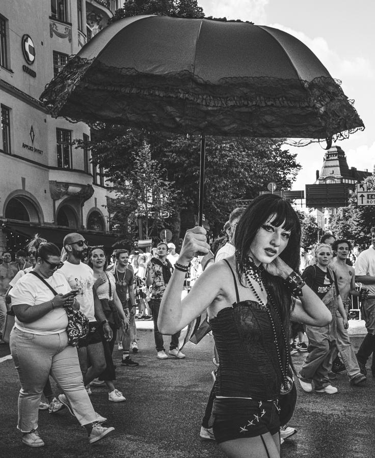 Pride Photograph - Umbrella Girl by Alex Ogazzi