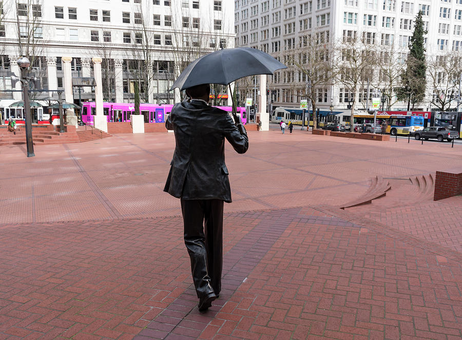 Umbrella Man Photograph by Steven Clark