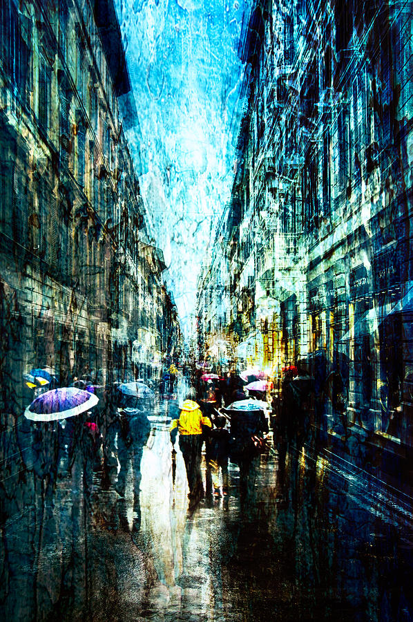 Umbrellas In The Alley Photograph by Nicodemo Quaglia