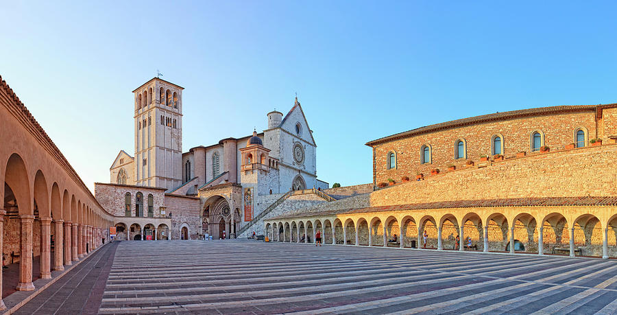 Umbria, Assisi, Basilica, Italy Digital Art by Maurizio Rellini