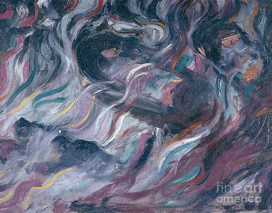 Uncertainties I. The Farewells Painting by Umberto Boccioni