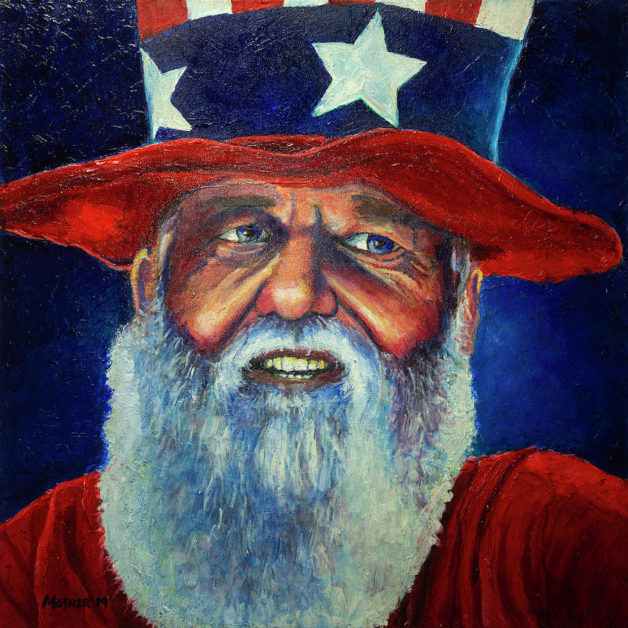 Uncle Sam Painting Painting by Rick Mosher