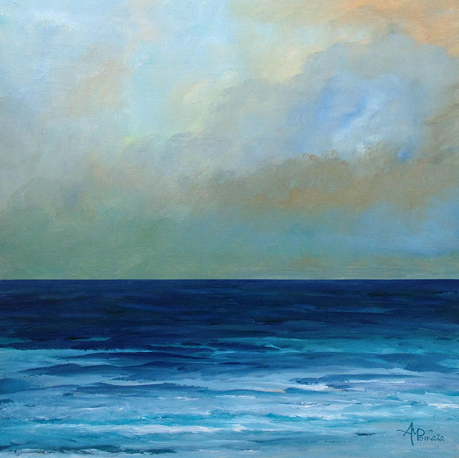 Uncluttering Sea Painting by Angeles M Pomata