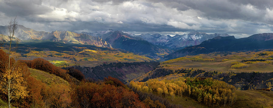 Uncompahgre Pano Sunset Photograph by Norma Brandsberg