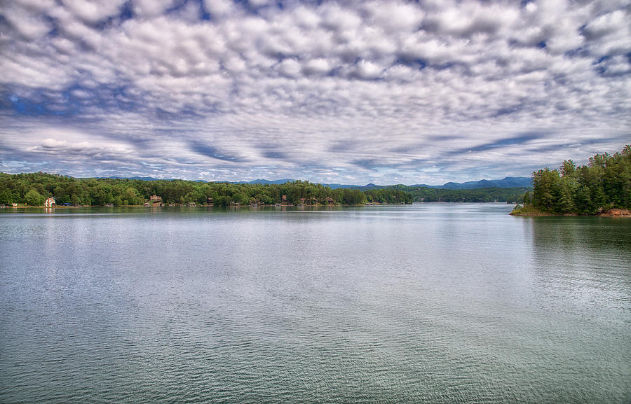 Under a Spring Sky at Lake Keowee Photograph by Blaine Owens Under a Spring Sky at Lake Keowee Photograph by Blaine Owens