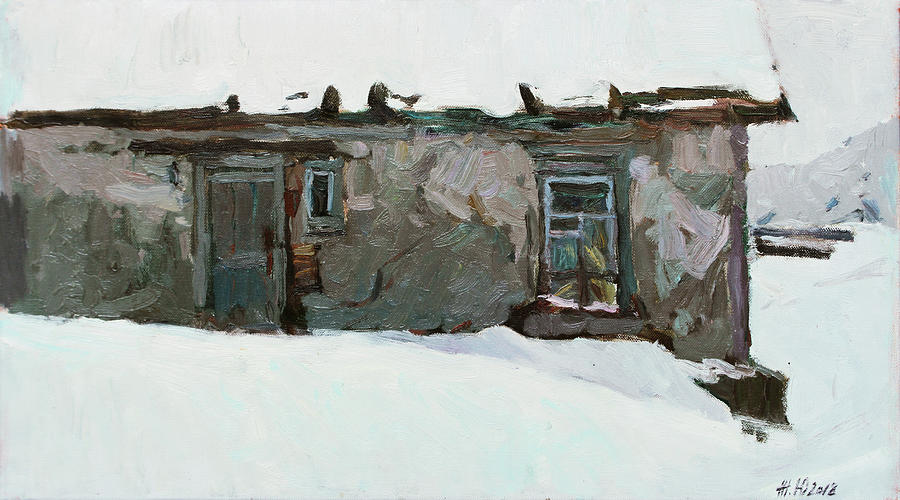 Under snow Painting by Juliya Zhukova