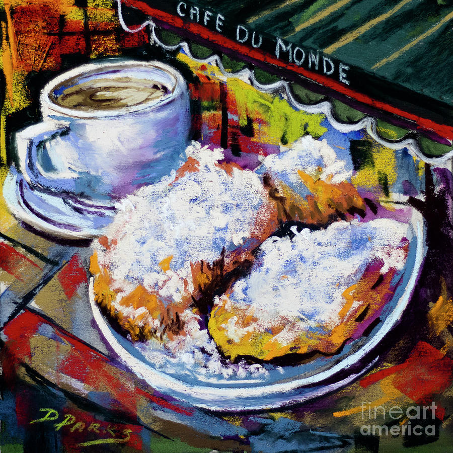 Coffee Painting - Under the Awning by Dianne Parks